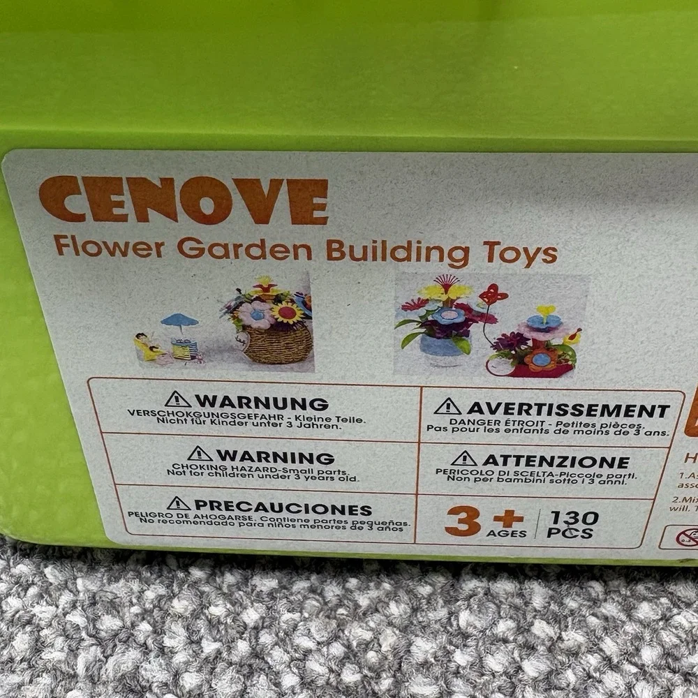 Cenove Classroom Homeschool Flower Building Supplies Pretend Play STEM 130+